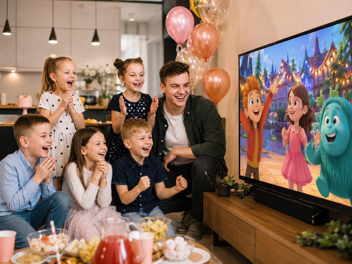 Vaikai įrašinėja animacinio filmuko veikėjų balsus